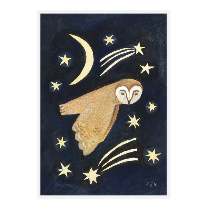 'Night Owl' A5 Art Print