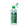 A white spray bottle of Nikwax Spray On Tent & Gear SolarWash by Big Agnes, featuring a green label and nozzle, designed to clean outdoor fabric gear and provide UV protection.