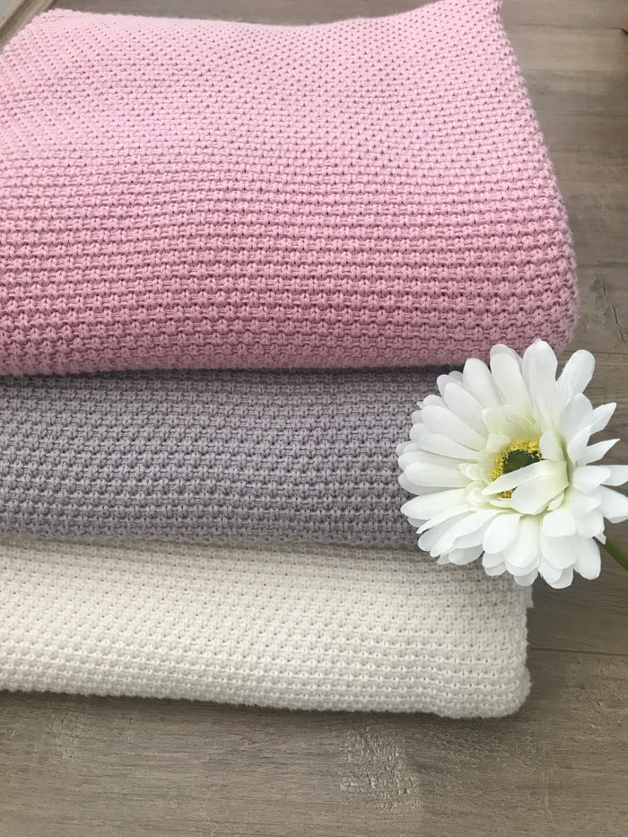 Organic Cotton Knit Baby Blanket
