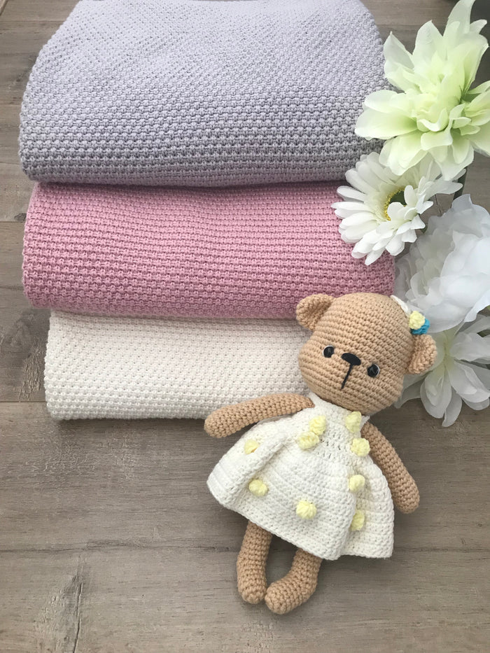 Organic Cotton Knit Baby Blanket