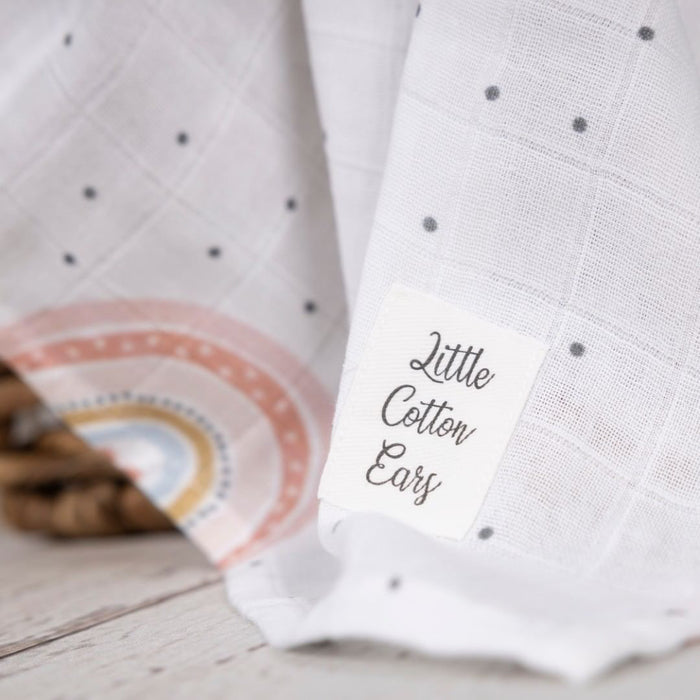 Organic Cotton Muslin Wrap | Rainbow