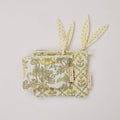 Organic Cotton Zipped Pouch Set 2pk - Floral Buttercream