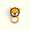 Organic Teething Ring Rattle| Lion