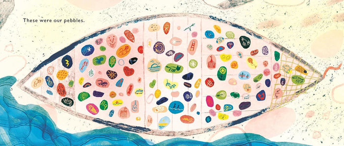 bookspeed - our pebbles book spread - winters moon