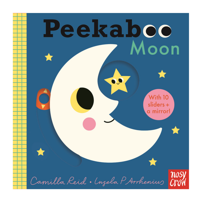 bookspeed - peakaboo moon kids slider book - winter's moon
