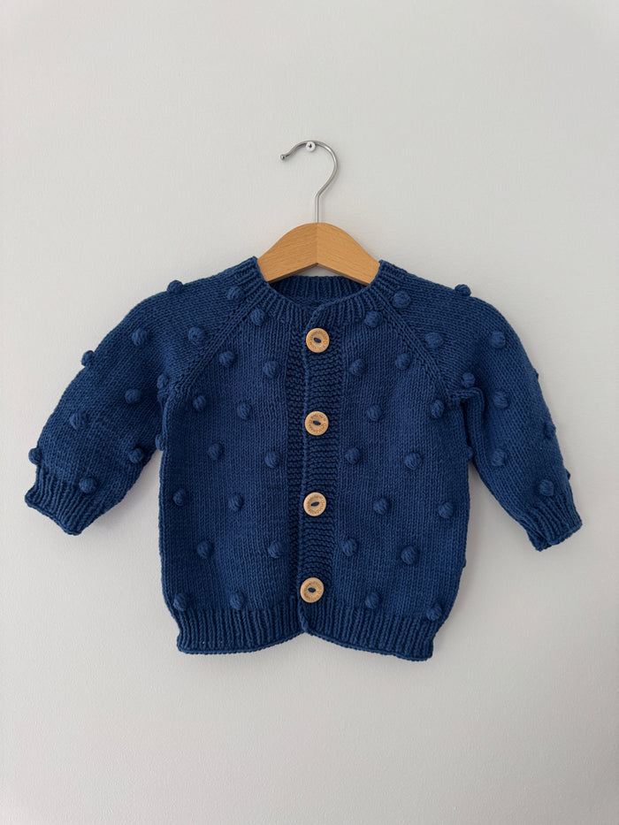 PomPom Cardigan | Navy