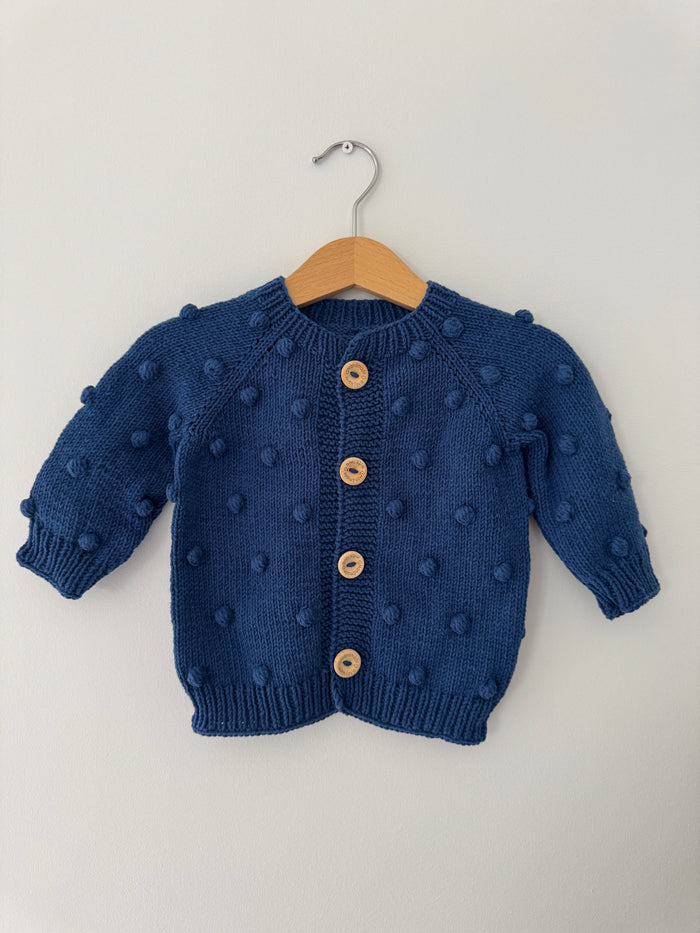 PomPom Cardigan | Navy