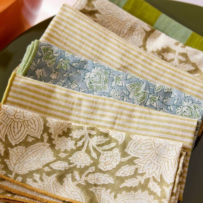 Set of 2 Napkins - Absynthe Stripes