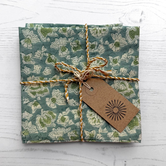 Set of 2 Napkins - Arushi Blue Green