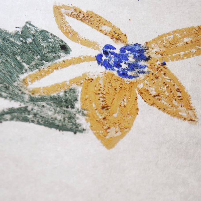 smilogy - flower drawing using set of 5 paint sticks - winter's moon