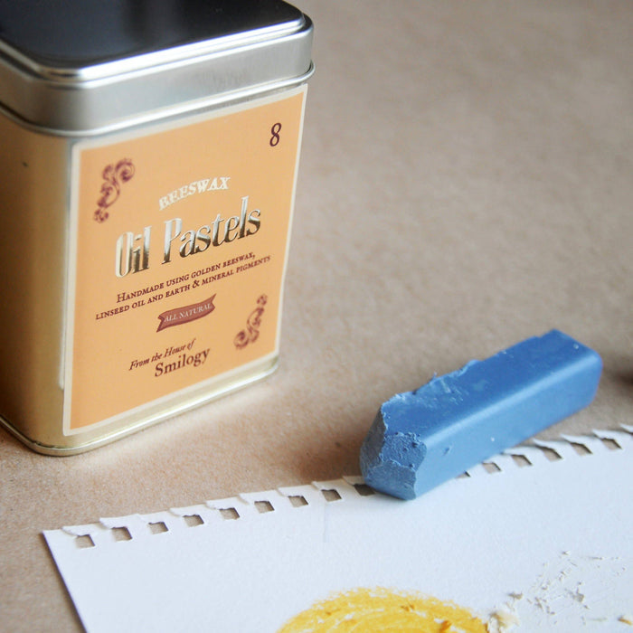 smilogy - tin of 8 beeswax oil pastels - winter's moon