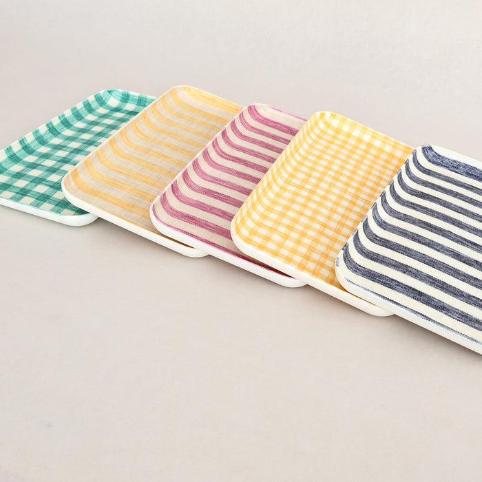 Small Linen Coated Tray - Winter's Moon