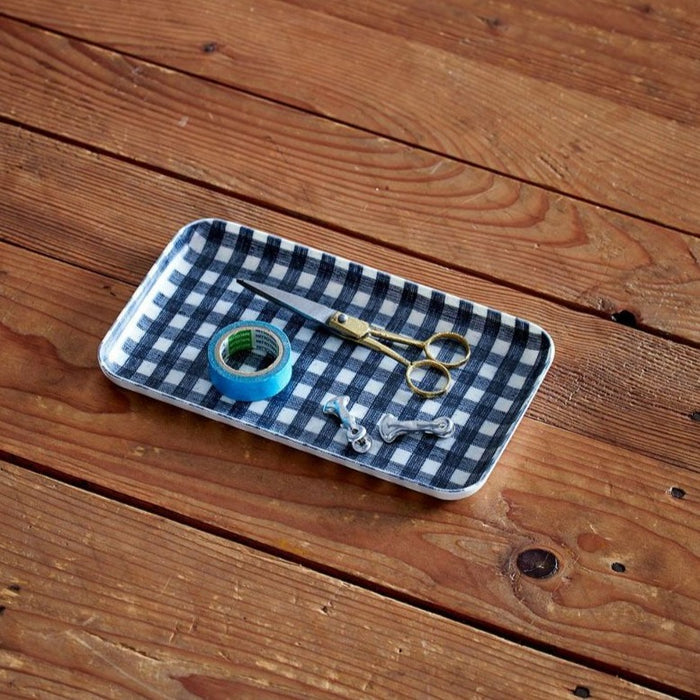 Small Linen Coated Tray - Winter's Moon