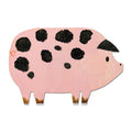 Spotty Pig Shaped Greetings Card - Winter's Moon