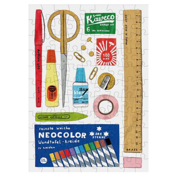 Stationery - 99 Piece Mini Jigsaw - Happily Puzzles - Winter's Moon
