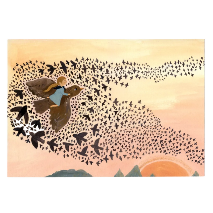 'Sunset Murmuration' A4 Art Print