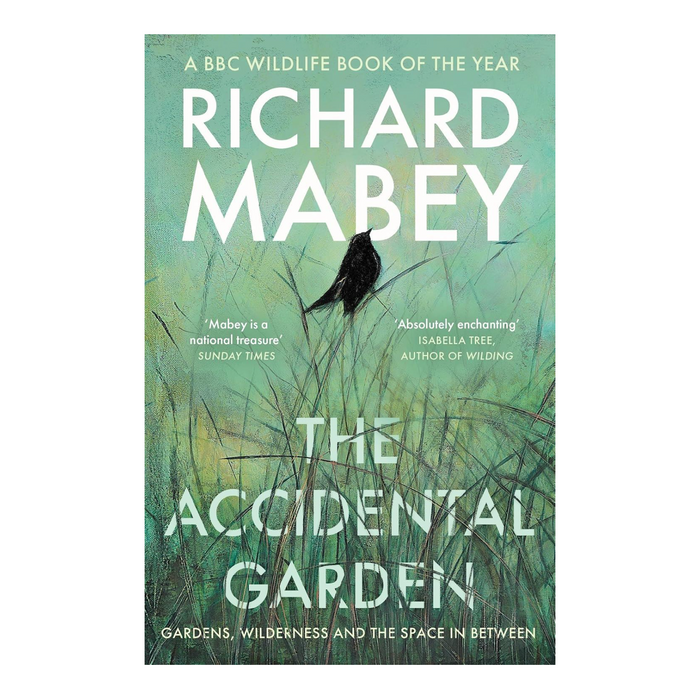 bookspeed - cover of the accidental garden by richard mabey - winter's moon