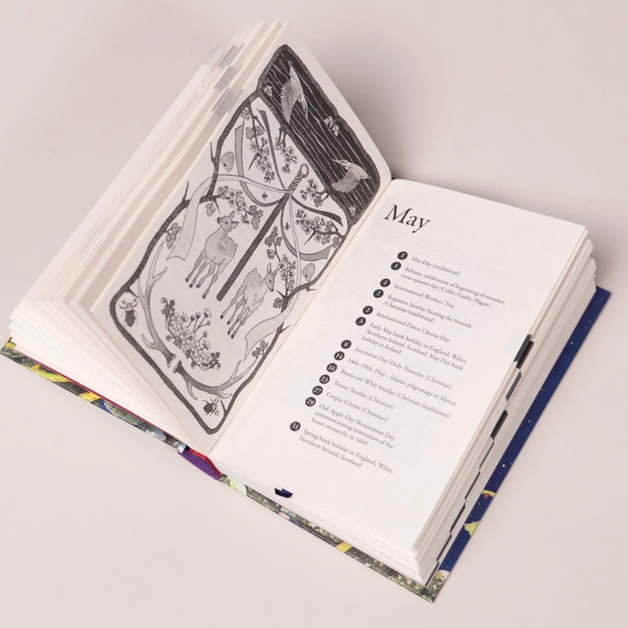 bookspeed - almanac: a seasonal guide to 2027 book spread of may - winter's moon