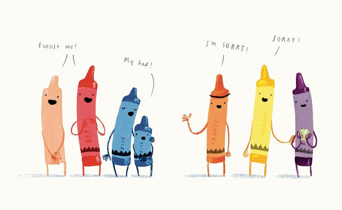 bookspeed - the crayons book of manners inside spread - winter's moon