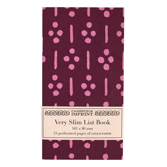Very Slim List Book - Ugizawa Damson
