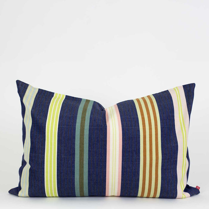 afroart / a world of craft - violetta striped cushion - winter's moon